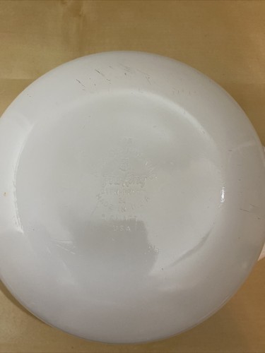 Vintage Anchor Hocking Round Casserole Bowl Green Meadow Pattern #436- 1 QT - Picture 5 of 5