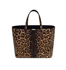 Victoria Beckham Pony Hair Animal Print Tote Bag