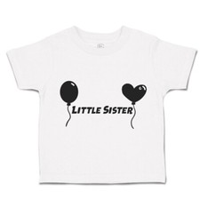 Toddler T-Shirt Little Sister Heart Balloons Cotton Family Boy Girl Clothes
