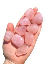 Rose Quartz Tumbled Stone XL Polished Rose Quartz Crystal from Brazil