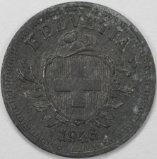 1946 B Switzerland 1 Rappen (#6)