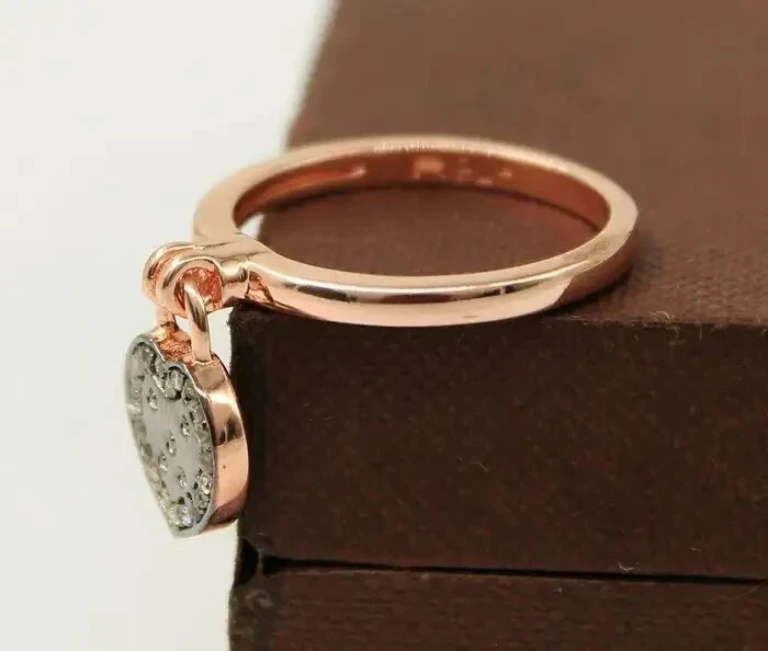 Natural Pave Diamond Rose Gold Ring 925 Sterling Silver Special Occasions Gift - Image 3 of 4
