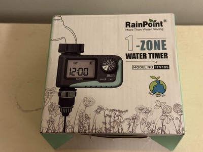 RainPoint 1-Zone Water Timer Model ITV105 - New Open Box