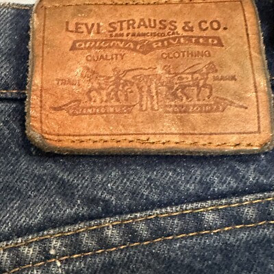 Levis For Men Blue Jeans 30x32 Vintage 1980s Two Horse Brand