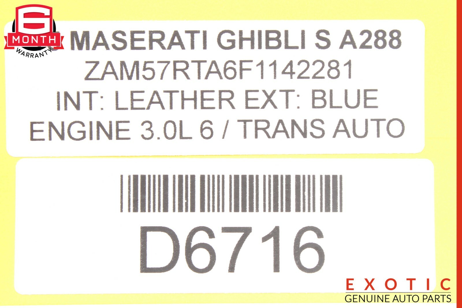 14-17 Maserati Ghibli S Brake Pedal Assembly OEM
