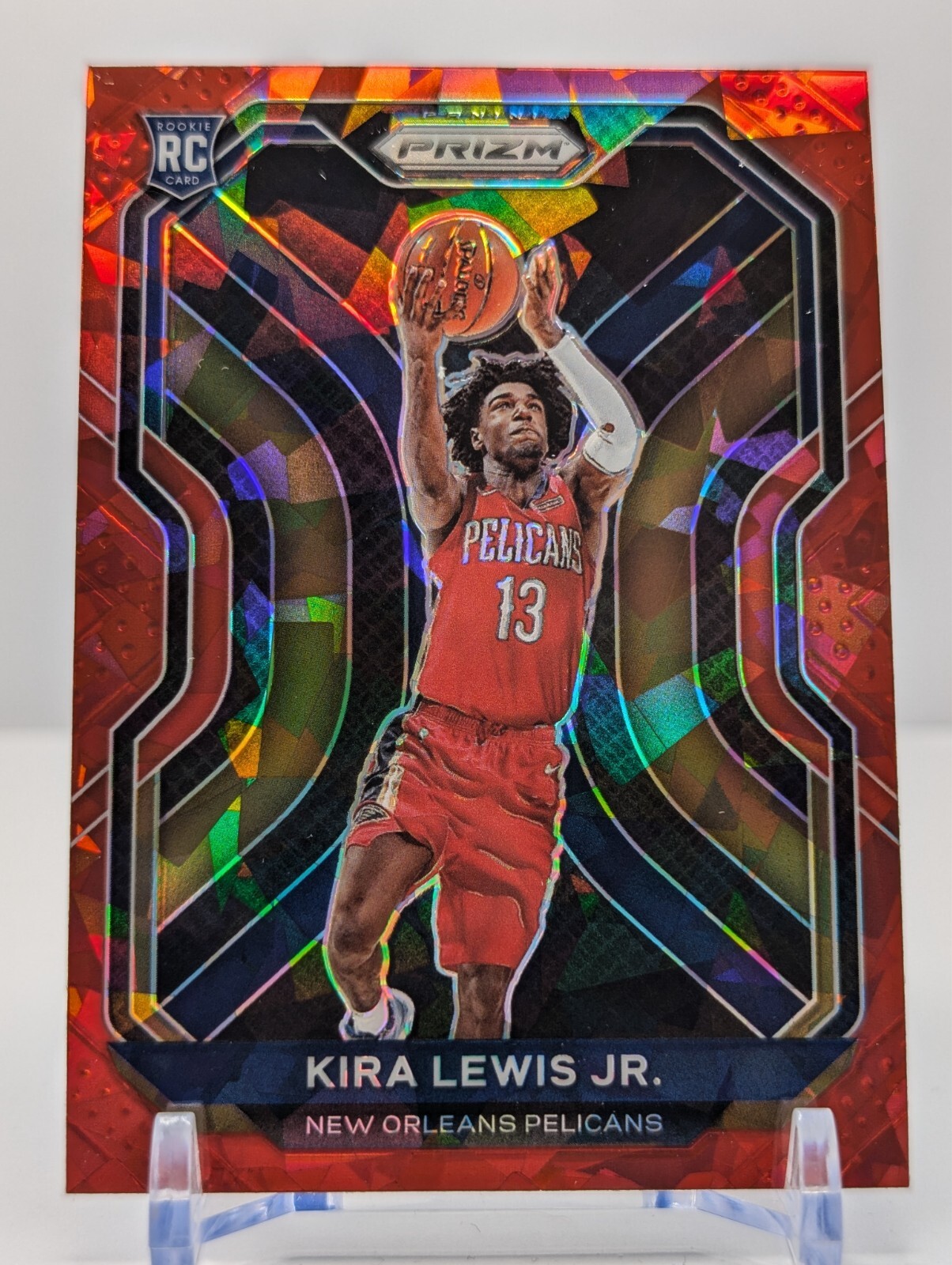 2020-21 Panini Prizm #272 Kira Lewis Jr. Red Ice Prizms RC