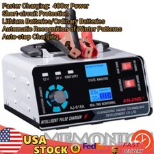 Heavy Duty Car Truck Battery Charger Automatic Pulse Repair Trickle 12V/24V 400W