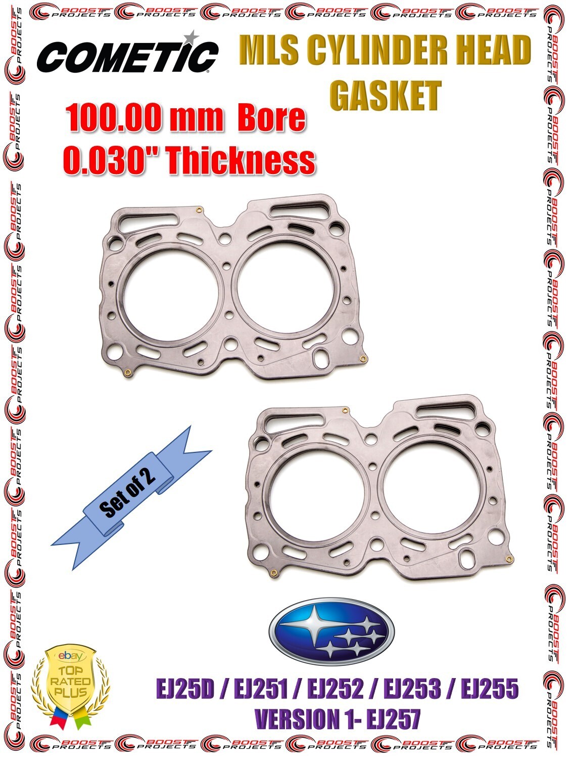 Cometic 100 mm Bore 0.030" MLS Head Gasket For Subaru EJ255 EJ257 WRX
