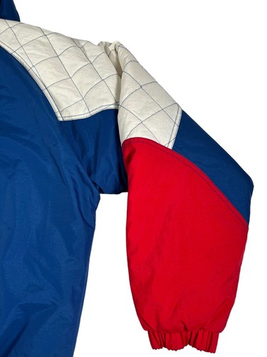 Men’s XXL 90s Vintage Starter Kansas University Jayhawks Puffer Sports Jacket - Picture 13 of 18