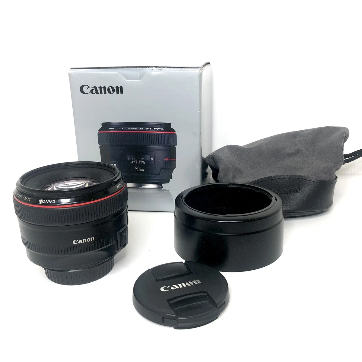 Canon EF 50mm f/1.2 L USM Lens Prime w/Box