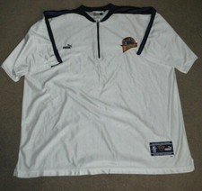 Jason Caffey Golden State Warriors Puma Game Worn Warm Up Shirt Jersey 3XL