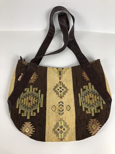 Turkish Kilim Hobo Purse Tote Carpet Bag Woven Satchel Made In Turkey Boho B8
