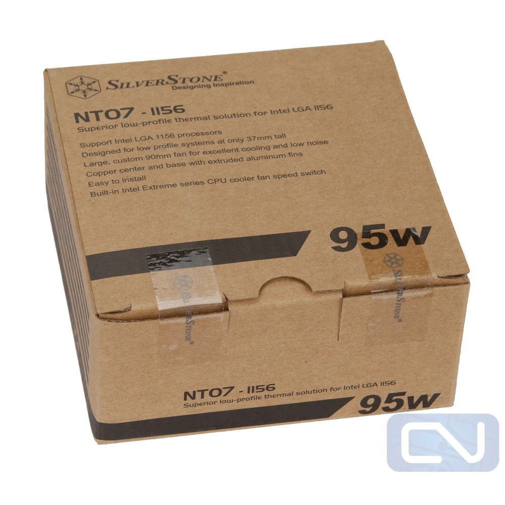 SilverStone CPU Cooler NT07-1156 Intel 1156/1155/1150 90mm 95w Aluminum