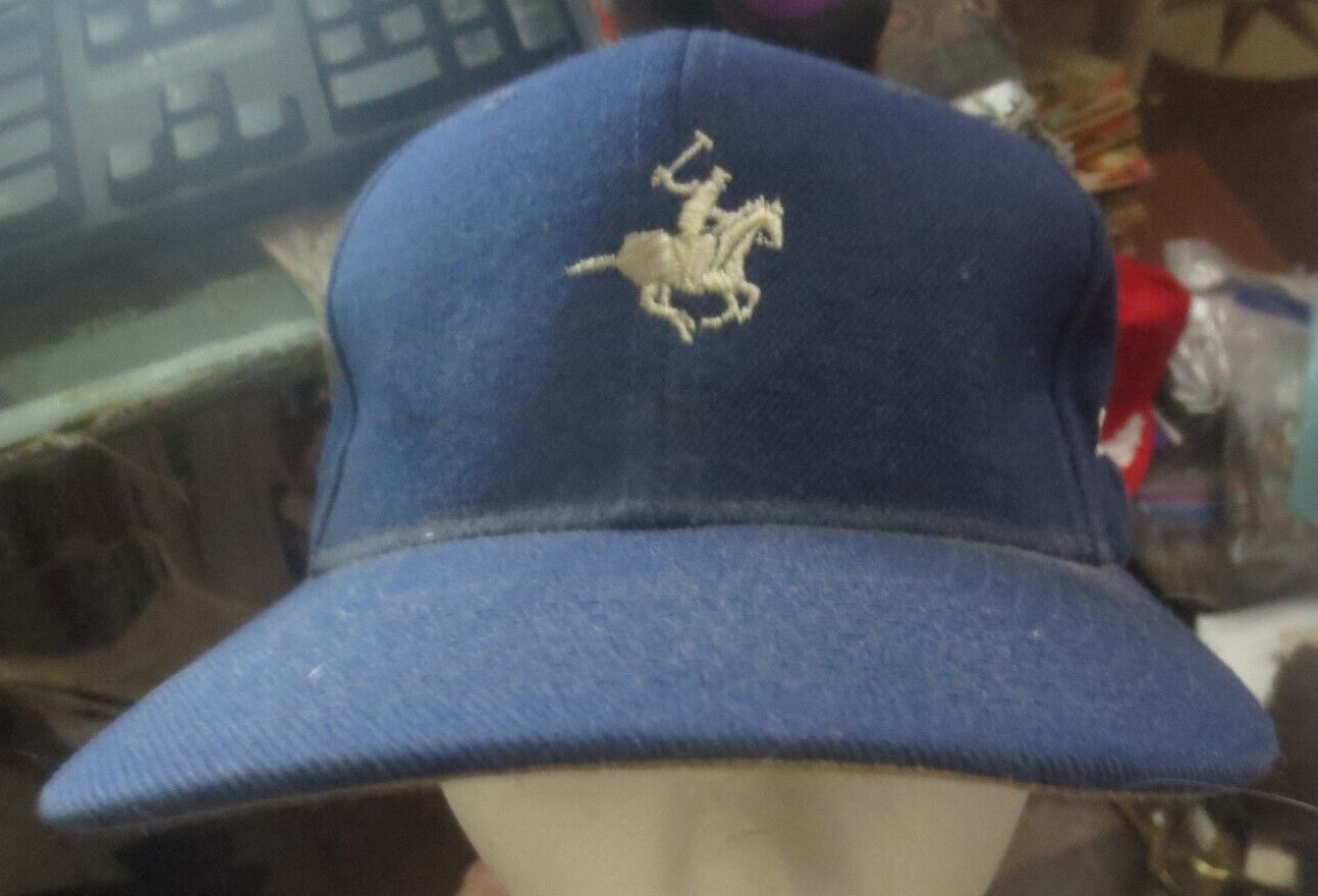Polo Ralph Lauren Cappello Sportivo Blu Logo Pony Ricamato Cappello Baseball Regolabile