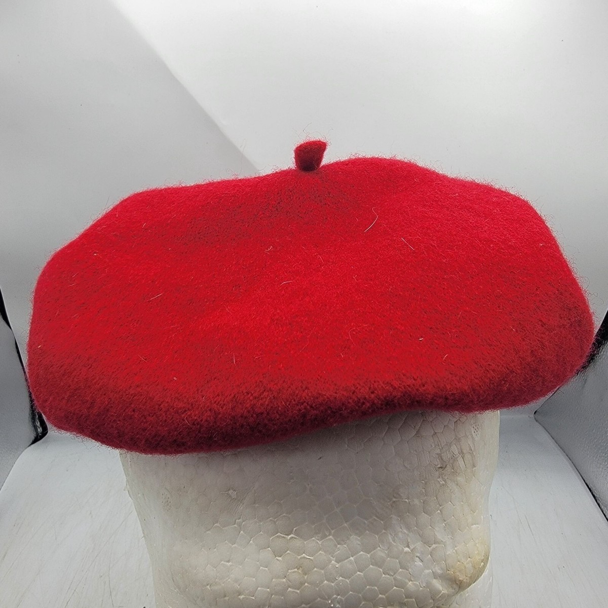 Red Wool Beret Hat by Epochhats 100% Pure Wool Fashion  display picture 3