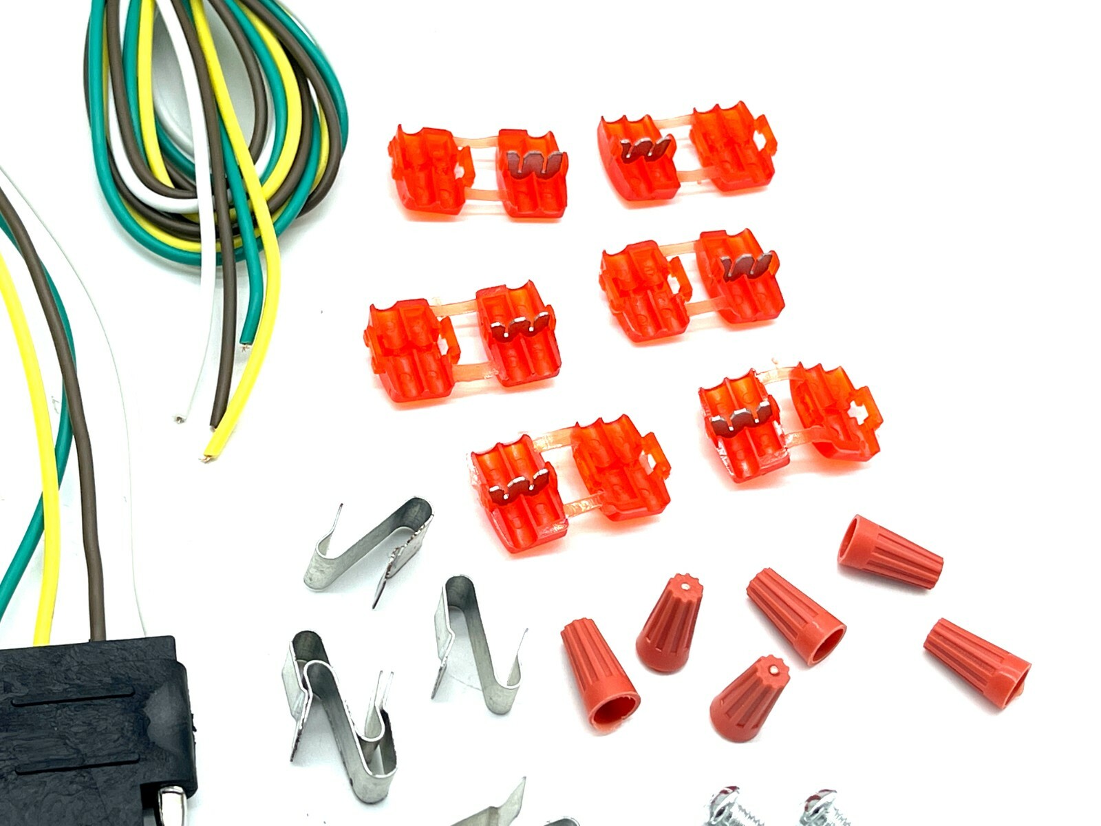 25ft 4 Way Trailer Wiring Connection Kit Flat Wire Extension Harness ...