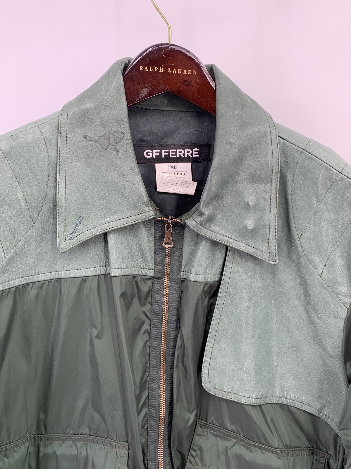 gf ferre leather jacket