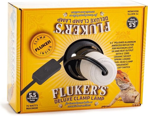 Fluker's Repta-Clamp Lamp, 75W Heavy-Duty Light for Reptile Tanks, UL Approved,  - Picture 3 of 15
