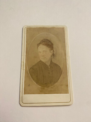 Unidentified Woman Postbellum CDV Photograph Photo Marked 1876