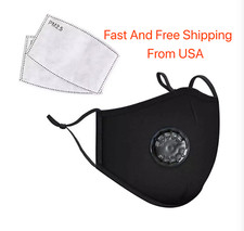 Face Mask with Filter, Reusable Washable Cotton Mask with Pocket, Nose Wire
