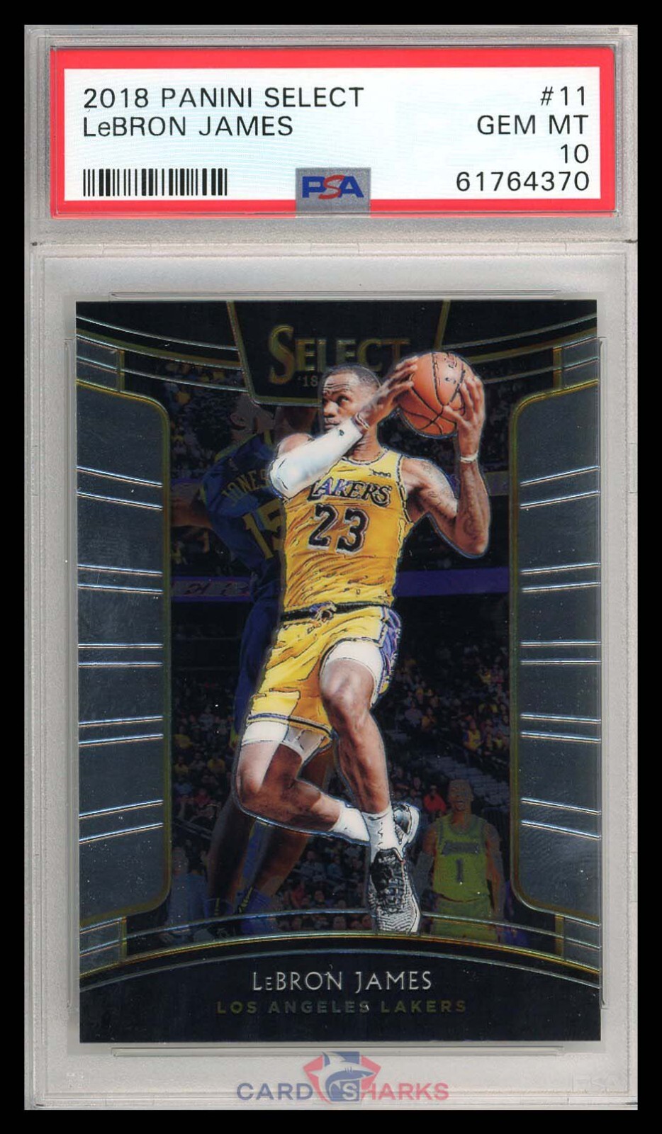 2018-19 Panini Select LeBron James #11 Concourse PSA 10 GEM MINT Lakers