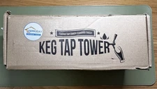 Double Taps Draft Beer Tower Dispenser Stainless Steel Keg Beer Drink Tower