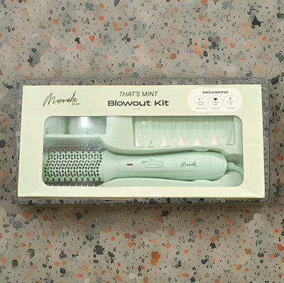 Mermade That's Mint Blowout Kit w/ Ionic Blow-Dry Brush, Rollers & Clips
