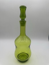 Vintage Blenko 7018 Olive Green Decanter – Joel Philip Myers Design – MCM
