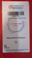 Lovense RealSize Condom 2" nominal width, 7" length , premium latex, pack of 12
