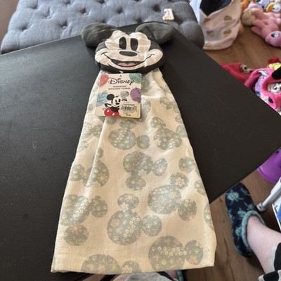 Disney Mickey Mouse Hanging Kitchen Towel Spring Floral Design