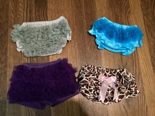 Super frilly baby bloomer lot of 4 12-24 months