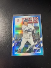 2021 Topps Chrome NPB Sosuke Genda #136 Blue Refractor /150 (RC) Lions