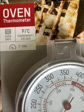 NEW Taylor Large Oven Thermometer. Model 5931. 3 Dial