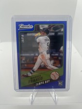 2022 Panini Chronicles Classics Blue #28/50 Wander Franco Rookie Card. rookie card picture