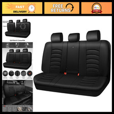 Universal Waterproof Leather Back Seat Cover - Zipper Split Rear Protector For C Universal Waterproof Leather Back Seat Cover - Zipper Split Rear Protector For C