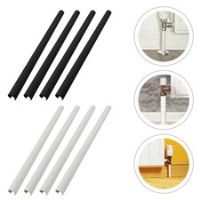 Easily Installable Radiator Cover Set in Black and White with Flexibility