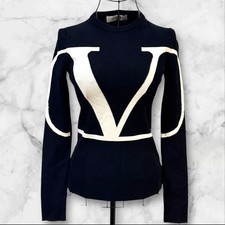 Please Read Description    No   Valentino VALENTINO Logo Knit Sweater
