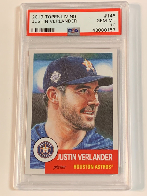 2019 Topps Living #145 Justin Verlander - PSA 10 (Gem MT)