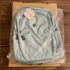 SwissGear Orientation Light Blue Backpack 22L Fits 16” Laptop 17x9x7” NEW