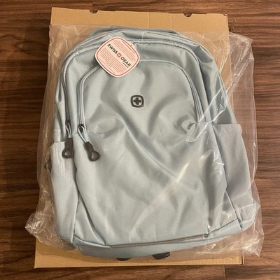 SwissGear Orientation Light Blue Backpack 22L Fits 16  Laptop 17x9x7  NEW