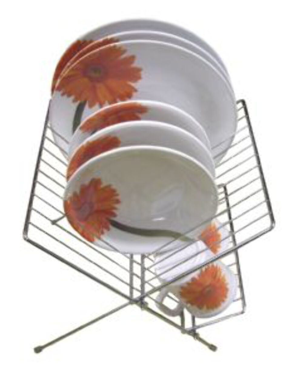 Folding Plate Rack (Chrome)