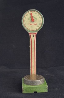 Antique One Cent (Penny) Tin Toy Scale