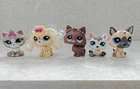 Littlest Pet Shop LOT 1876 PUPPY,2449 Pomeranian DOG,Himalayan Cat 2640,2638 DOG