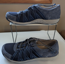 Dansko Womens Honor Comfort Suede Sound Feet Shoes Blue Shoes Size 8.5
