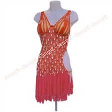 jz Handmade Women Samba Ballroom Swing Salsa Rumba Latin Dance Dress RHYTHM