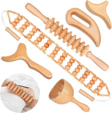 12-In-1 Wood Therapy Massage Tools Lymphatic Drainage Massager Wooden M