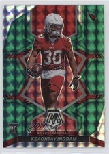 2022 Panini Mosaic Rookies Green Mosaic Prizm Keaontay Ingram #355 3d7