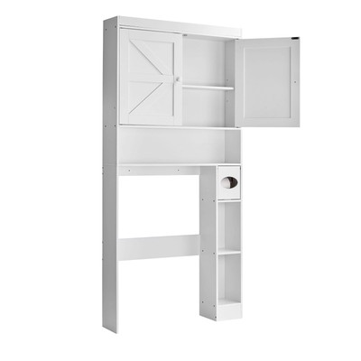 Uimoso Over The Toilet Storage Cabinet for Bathroom Adjustable Shelf 67.4'' H