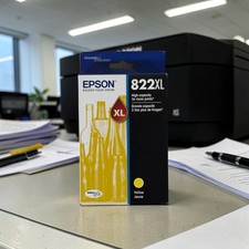 Epson NEW UNUSED 822XL Yellow High Capacity Printer Ink Cartridge 8/2027