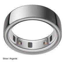 Oura Ring Gen 4 - Silver / Argenté - Size 8 - FREE SHIPPING!